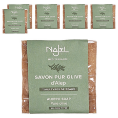 NAJEL 娜爵 100%初榨橄欖油阿勒坡手工古皂 200g, 6個