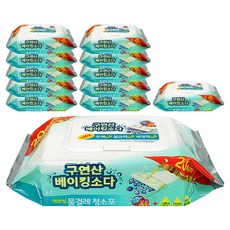 epata Kleen Up 檸檬酸小蘇打壓花濕拖清潔布, 12個