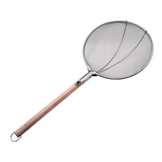 Sungkwan 廚房木柄粗網濾網, 01. Sungkwan 不鏽鋼濾網350cm(木柄粗網) 特號, 1個