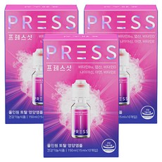프레스샷 올인원 토탈 영양 앰플 10p, 150ml, 3개