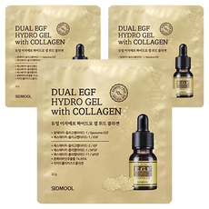 시드물 듀얼 이지에프 하이드로 겔 마스크팩, 3개, 1개입
