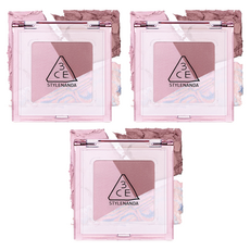 3CE 컬러 그리드 아이 섀도우, 로스트 인 핑크, 3개