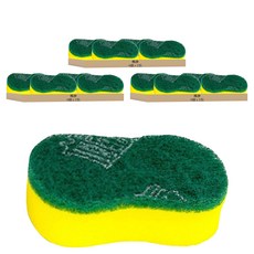 楓康 弧型海綿菜瓜布 11.4 x 7.6 x 3.2cm, 4個, 3包