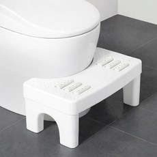 DAEHAN 浴室指壓腳踏板 馬桶腳凳, 白色, 1個