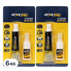 Cleanstar Brand Star Tac瞬間工業用黏合劑組, 6套