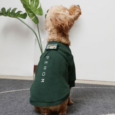 pehom 華夫格刺繡t恤, 綠色, 1件