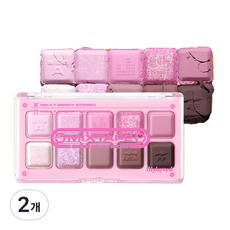 릴리바이레드 무드 키보드 아이팔레트, 09 밀키베리 스테레오, 2개