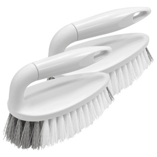 SOL&SOUL 好握特大號手持清潔刷, 2個, 淺灰色