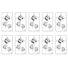 奧爾馬蒂紋身貼紙 K-191, 10個, 單一顏色