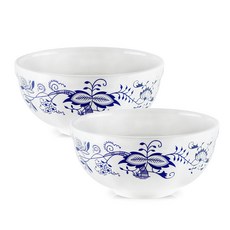 韓國產 Zwiebelmuster洋蔥圖案湯碗 2入, 無, 2個