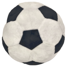 PET PARADISE 寵物玩具 鈴鐺足球, 黑色 + 白色, 1個