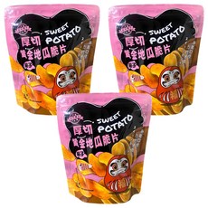 果然實在 厚切黃金地瓜脆片, 梅子風味, 140g, 3包