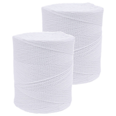 Gujeong 40支大容量鉤針線, 101 白色, 2個