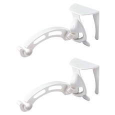 KM 櫥櫃門可掛式垃圾袋支架2件組 15.3 x 5.8 x 7.2cm, 白色, 1組