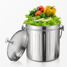 QUEEN SENSE 多功能廚餘桶3L, 不鏽鋼, 1個