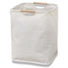 미믐 폴딩 린넨 빨래바구니, 화이트