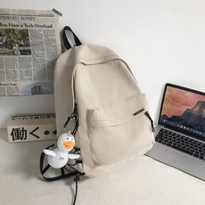 經典款簡約輕量化出國魔術多收納空間減壓護脊防水後背包，尼龍材質，35x13x45CM, 55.3 x 41.5 x 3cm, 白色, 1個