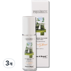 해브어브랜드 제주 녹차 클리어 바디미스트 프루티플로럴, 100ml, 3개