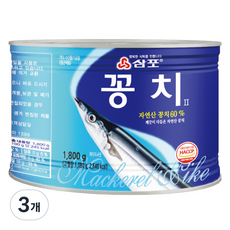 삼포 자연산 꽁치, 1.8kg, 3개