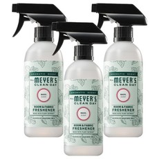미세스마이어스클린데이 섬유&공간 탈취제 본품 바질향, 390ml, 3개