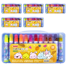 SKB 文明 巧遇家族彩色筆, 24色, 6盒