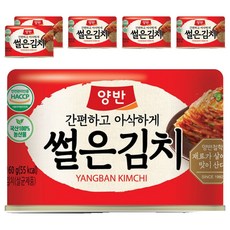 양반 양반김치 캔, 160g, 6개