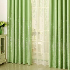 遮光窗簾 2個, 地中海燙銀綠