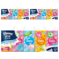 Kleenex 舒潔 紙手帕 10張, 15包, 3袋