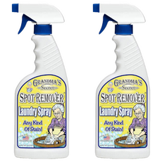 GRANDMA'S Secret 老奶奶的秘密 衣物去漬噴劑, 可有效去除衣物布料上的油墨、血液、化妝品、醬料、咖啡等各式汙漬, 473ml, 2瓶