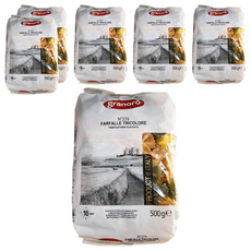 granoro 三色蝴蝶麵 279, 6個, 500g