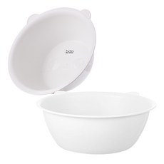 Budsia 小熊耳朵造型臉盆 M號+L號, 混色