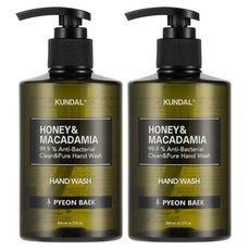 KUNDAL 昆黛爾 蜂蜜澳洲堅果香氛洗手乳 扁柏木香, 258ml, 2瓶