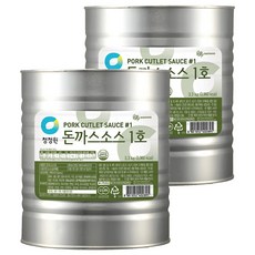 청정원 돈까스소스 1호, 3.3kg, 2개