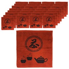 DASING 達興 臻品牌 咖啡色茶道專用方巾, 100%棉, 38 x 34cm, 36條