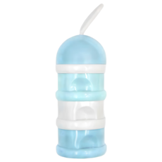 BEABA 三層奶粉食物儲存盒-淡藍, 獨立式三層設計 奶粉盒, 淡藍色, 1組