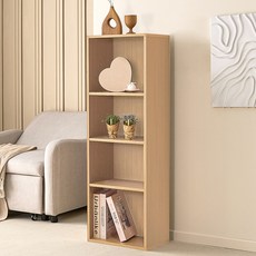 양지가구 공간박스 책장, 원색, 4단