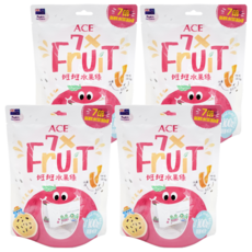 ACE 斑斑水果條 百香果+奇亞籽 90g*4包, 寶寶天然水果零食，紐西蘭水果製成，高纖維, 4袋