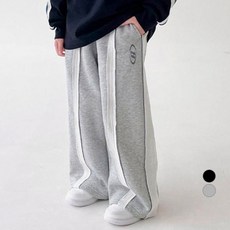 BerryCloset 青少年雙軌線條內刷毛長褲