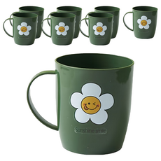 THE ZAKKA 多彩微笑牙刷杯, 8個, 綠色