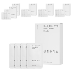 생활공작소 배수구 클리너 가루형 4개입, 160g, 6개