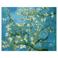 Momofix Painting DIY數字油畫套組 40 x 50cm, 盛開的杏花, 1組