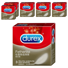 durex 杜蕾斯 超薄裝衛生套, 3個, 6盒