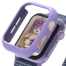 로랜텍 바디 프레임 하드커버 스마트워치 케이스, 퍼플, 1개