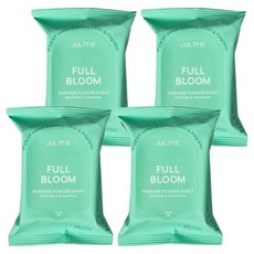 JUL7ME JULYME 香水爽身濕巾 浪漫花香 20張入, 4個, 116g