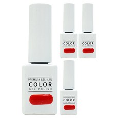 더젤 프리미엄 젤네일, 014호 리얼레드, 10g, 4개