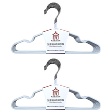 H&K 家居 兒童繽紛防滑衣架10件組 29.5 x 16cm, 顏色隨機, 2組