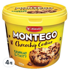 코콜라 몬테고 초코칩쿠키 바스켓, 400g, 4개
