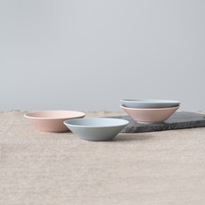 BOWLBOWL Urban Daily 點心碗, 法式灰+雪紡粉, 4個