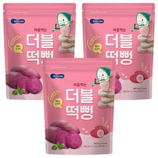 베베쿡 처음먹는 더블떡뻥, 3개, 30g, 혼합맛(백미/고구마)