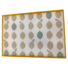 YAXELL 銀離子雙面防滑砧板 PP耐熱砧板, 303 x 213 x 4mm, 檸檬, 1個